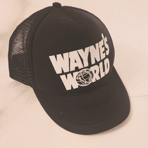 Retro Wayne's World hat. Mesh back